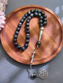 1串33颗10毫米穆斯林念珠，玻璃材质，男女通用，日常礼拜念珠，高品质中东流行念珠 - 彩色 - 查看 7