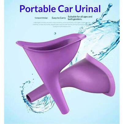 2 Sets Portable Female Urination Device, Suitable For Camping, Hiking And Travel, Made Of Leak-Proof Rubber Material, Colors: Pink, Purple And Orange, Can Be Used Without Squatting, Ideal For Pregnant Women And Public Restrooms