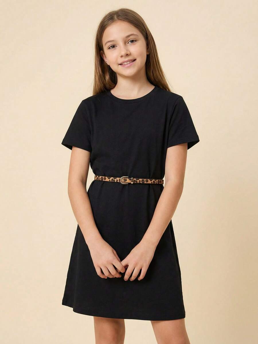 1pc Kids New Slim Waist Belt, High-Quality PU Waist Belt For Jeans, Dresses, Student Waist Belt