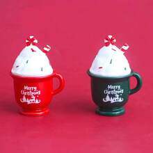 Tazza di panna montata in miniatura/Decorazione di scena cartoni animati, Diorama fai-da-te, Accessori decorativi per vacanze in gel di crema, Set di tazze da caffè 3D in miniatura, Giocattolo di cibo in miniatura, Decorazione da tavolo - Multicolore - Visualizzare 10