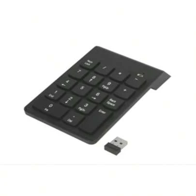 KB021 Teclado Numérico Inalámbrico 2.4G USB Mini – 18 Teclas con Receptor Nano