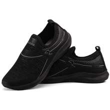 Stylish Sneakers For Everyday Use, Flat Sole, Ideal For Training, Various Sizes 34 To 43. - màu đen - Xem 3