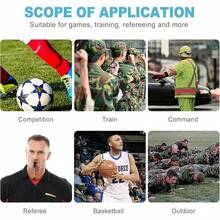 12Pcs Whistle With Lanyard Referees, Sports, U2013 High - Pitched Whistle, Durable And Loud - Initial - View 6