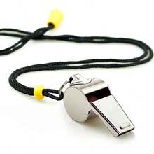Whistle, 3 Pack Sports Whistles With Lanyard, Loud Crisp Sound Whistles Great, Referees, And Officials - Silver a - View 4