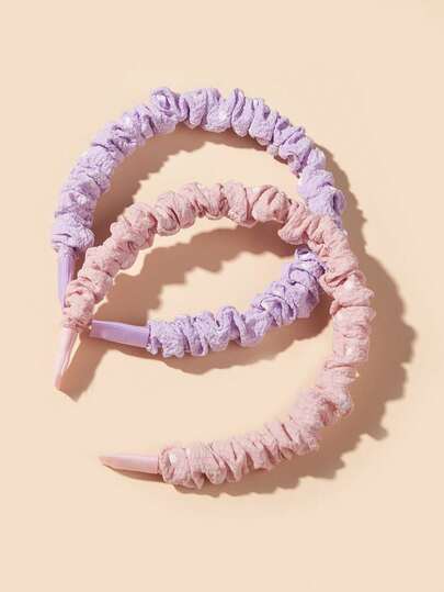 2pcs Girls' Elegant And Fashionable Versatile Headbands For Pressing Hair On The Forehead, Perfect For Everyday Wear And Very Suitable For Spring