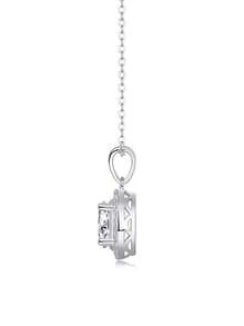 Dây chuyền bạc 925 đính đá Moissanite, mặt dây chuyền tối giản không gây dị ứng, món quà sang trọng cho Ngày Valentine, Ngày của Mẹ, Sinh nhật, Bạn gái, Vợ, Mẹ (Kèm hộp quà) - Bạc - Xem 8