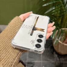 Funda para Teléfono - Diseño Innovador con Patrón Cruzado y Espacio Transparente para Varios Modelos  Galaxy, con Protección Antigolpes y un Tema Cósmico - Multicolor - Ver 4