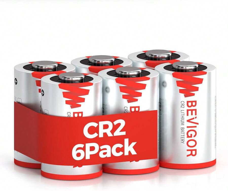 BEVIGOR CR2 3V Lithium Batteries (6-Pack) CR15h270 High Capacity Non-Rechargeable For Photo Flash And Security - View 1