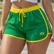 Knot Waist Contrasting Cord Holiday - 綠色 - 查看 2