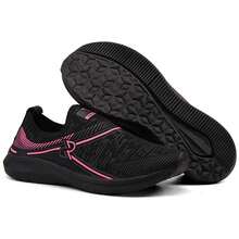 Stylish Sneakers For Everyday Use, Flat Sole, Ideal For Training, Various Sizes 34 To 43. - Hồng đen - Xem 3