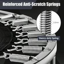 Tombling Fitness Mini Trampolin para Niños 36/38 Pulg – Rebotador Silencioso Plegable o Fijo con Almohadilla – Carga 170/300 LB – Ejercicio  en Casa Tombling Trampolín - Negro - Ver 4