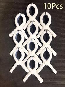 2/5/6/8/10Pcs Heavy Duty Plastic Beach Towel Clips - Securely Hold Towels, Clothes And Blankets On Clotheslines Or Racks For Drying, Windproof Clips, Large Size Clothes Pegs, Suitable For Clotheslines, Chairs, Pool Loungers, Beach Chairs, Etc. - Multicolor - View 20