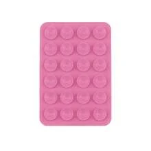 5 piezas Soporte de anillo de silicona para teléfono, Soporte de teléfono con ventosa, Asa de teléfono con manos libres, Soporte de anillo, Compatible con Android, Blanco + Negro + Rosa + Transparente + Rojo Rosa - Multicolor - Ver 18