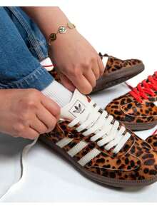 Adidas Samba OG Preloved Red Leopard (Women's) - Leopard - View 5