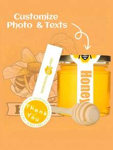40/100pcs Customized Long Strip Stickers, Sealing Labels For Handmade Baking, Striped Long Lollipop Labels With Customizable Photo And Text Space, Adhesive Stickers For Bakeries, Handicrafts, Gift Labels, Small Business Labels - Multicolor - View 3