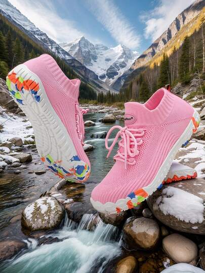 Upstream Shoes, Water Sports, Quick-Drying, Barefoot Water Shoes, Girl's Water Socks, Suitable For Beach Vacation, Camping, Party, Swimming And Surfing, Rafting, Fitness, Yoga, Gym Exercise, Beach Walking, Young Boy And Girl Size