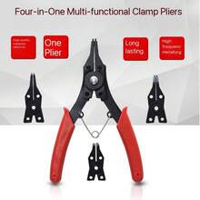 Bộ kìm tháo lắp vòng chặn 4 trong 1, đầu kìm có thể tháo rời, dụng cụ kìm tháo lắp vòng chặn đa năng cầm tay. - A - Xem 2