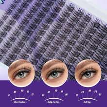 B&Amp;Q Wispy Lash Clusters Kit, Natural 02, Individual False Eyelashes Extension Set, Undetectable Natural Look For Effortless Day-To-Night Beauty, From Office Elegance To Date Night Glamour(8-16mix) - Màu sắcM - Xem 3