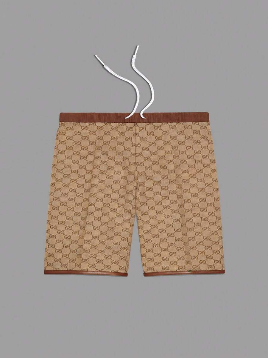 Men's Statement Print Shorts Fashion Designer Patterned Casual Daily Wear Shorts - Multicolor - View 1