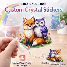 Customizable Cartoon Cute UV Crystal Stickers, Very Suitable As Birthday, New Year Or Christmas Gifts. These Waterproof And Scratch-Resistant Stickers Are Suitable For Use On Glass Cups, Laptops, Water Bottles And Photo Albums. - Multicolor - View 11
