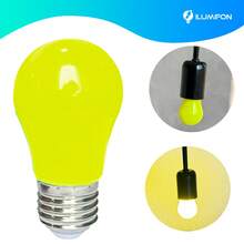 ILUMIFON Kit Of 10 G45 3W Colorful Decorative LED Bulbs, Bivolt, LED String Lights, Party Lamps - Yellow - View 4