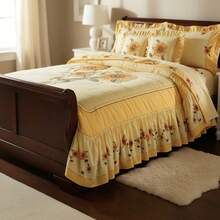 Colcha Girasoles Premium – Calidez y Elegancia Floral BEAUTTY HOME - Amarillo - Ver 1