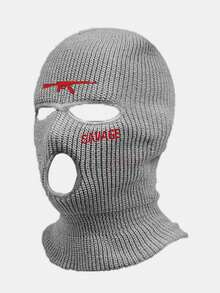1个男女通用拉法帽滑雪面罩，适合日常使用、户外运动、徒步旅行、骑行 - 1件黑色 - 查看 5