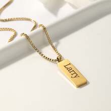 New Customized Name Necklace DIY Laser Engraved Stainless Steel Jewelry Gift - Style 26 - View 3