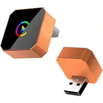 2-In-1 Wireless Carplay Adapter With Wired Carplay (USB To C), Metal Design Mini Wireless CarPlay Adapter For IPhone IOS 10+ & Android 11+ System