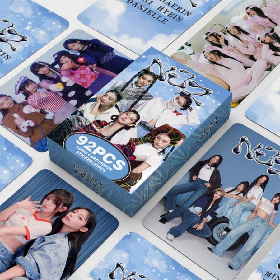 92张K-Pop NJZ周边照片卡、装饰迷你贴纸、LOMO卡、粉丝应援卡、礼品、高品质印刷LOMO照片卡、手工LOMO卡、玩具、游戏、爱好、收藏品、派对用品、收藏卡、节日和生日礼物 - 彩色 - 查看 1