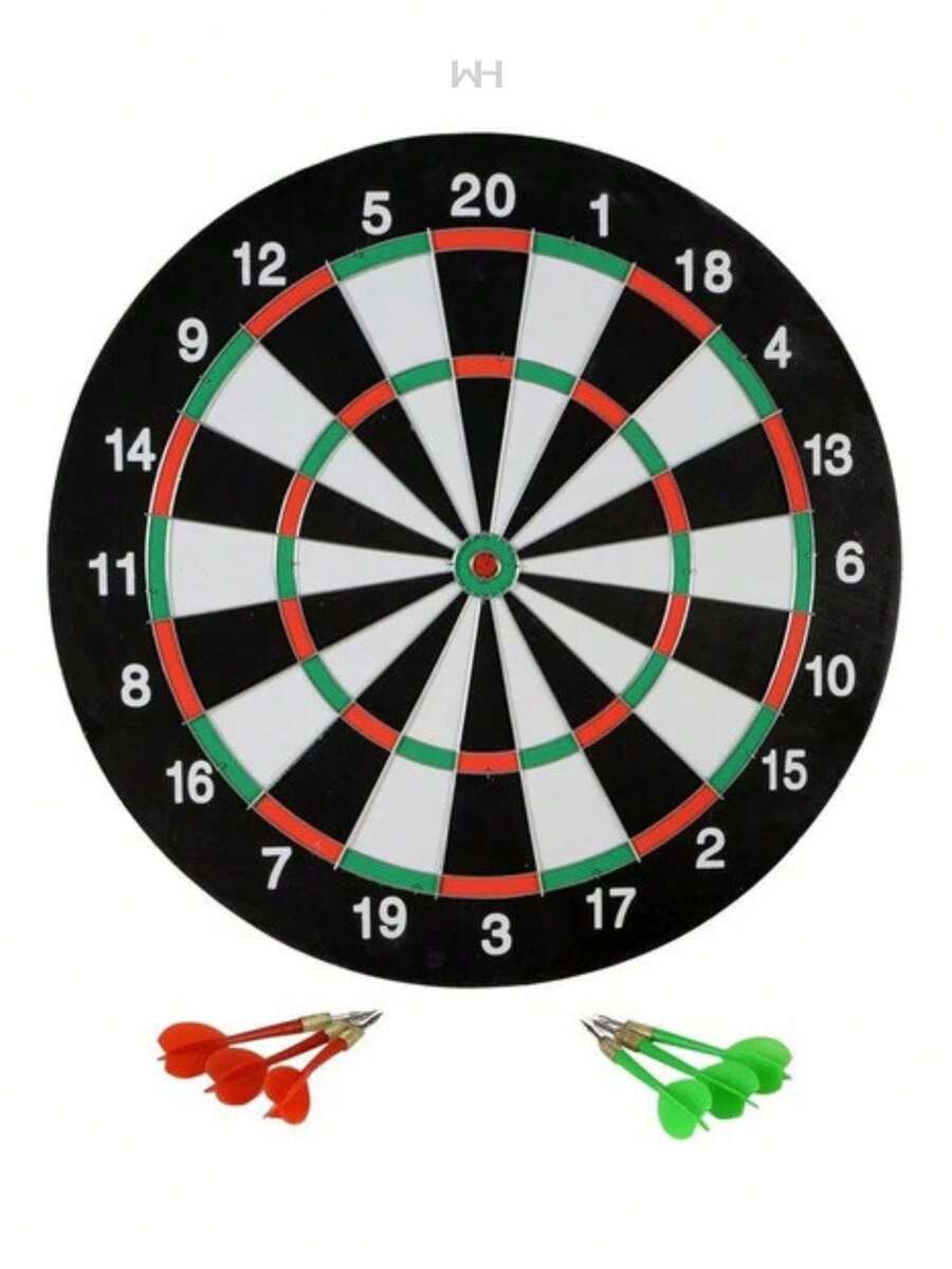 Tiro Al Blanco Reversible CHICO 30cm Con Dardos Incluidos - Multicolor - Ver 1