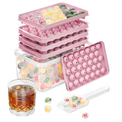 33-Cavity Silicone Ice Cube Tray, Suitable For Kitchen, Made Of Silicone Material For Easy Removal, 33-Cavity Large Capacity Can Be Fully Frozen At Once, Essential For Summer Cocktails/Beverages/Fruit Ice Cubes, Hanging Design Saves Space, Convenient Kitchen Storage, A Helpful Ice Making Assistant.