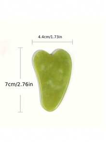 天然石刮痧板，绿色刮痧板，手工天然石刮痧板 - 传统刮痧工具，面部及身体按摩器，面部护理工具，男女皆宜的自理礼品 - 彩色 - 查看 8