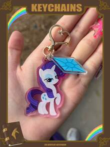 Móc khóa acrylic 2D MLP, Apple Jack, Pinkie Pie, Fluttershy, Rarity, Twilight Sparkle, Prons Tenetle, Rainbow Dash, Công chúa Celestia, Công chúa Luna, Trang trí móc khóa túi xách/xe hơi, Phụ kiện ba lô, Móc khóa các nhân vật kinh điển, Móc khóa acrylic hai mặt, Thích hợp làm quà tặng cho gia đình, bạn bè và người hâm mộ. - Ép màng hai mặt đòi hỏi phải bóc lớp màng bằng tay. - Xem 6