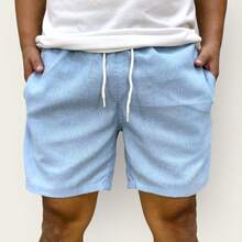 KIT 4 PREMIUM LINEN SHORTS MEN'S BASIC CASUAL BERMUDA SHORTS - 彩色 - 查看 6