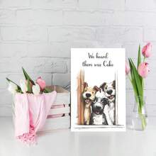 1Pc Funny Dog Birthday Card , Cute Dog Illustration, Includes Envelope (Single Card) - View 5