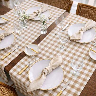 Kit 02 Caminhos de Mesa 140cm x 40cm Várias Estampas Decoração Cozinha