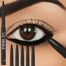 5pcs Waterproof & Sweat-Proof Black Eyeliner Pencil - Long-Lasting, Smudge-Proof For Bold Eye Makeup, Easy Glide Formula For Perfect Wings - Black - Black - View 2