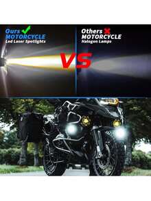 2Pcs Dual Color LED Auxiliary Lights 4LED Pods, Driving Fog Lights for Car Motorcycle - A - Ver 4