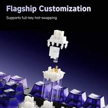 AJAZZ AK820 V2 PRO Versatile Dual 8K Triple-Mode Smart Display Customizable Mechanical Keyboard, Gaming Keyboard With Enhanced Battery, Long Lasting, RGB Lighting, Music Rhythm Support, Customizable Web Driver, Newly Upgraded All-In-One Multifunctional Knob - View 9