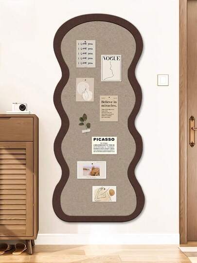 1pc Asymmetric Shaped Decorative Bulletin Board, Home/Company Culture Display Wall Sticker