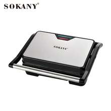 SOKANY 223 家用電烤盤 多功能煎烤盤 750W快速加熱 雙面燒烤 防燙手柄設計 可製作牛排/三明治/鬆餅/培根/吐司等食物 - 黑色 - 查看 8