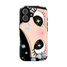 Dreamy INS Glittering Big Eyes Comic Girl Phone Case For IPhone 17 16 15 14 13 12 11 Ais/Pro/Max/Plus Phone Case | Gift For Her - 6 - 查看 2