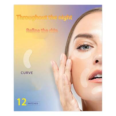 Facial Smoothing Patches, Designed Specifically For Facial Contours, Are Suitable For The Forehead, Between The Eyes, Around The Mouth, Lips, And Eye Areas, And Can Be Worn Overnight