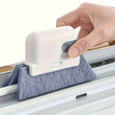 1pc, Removable 2-In-1 Slot Cleaning Brush, Groove Cleaner, Versatile Crevice Brush, Window And Door Groove Cleaner, Detailing Brush, Flexible Scrubbing Brush, No Dead Corner Cleaner, Cleaning Supplies, Cleaning Tool, Back To School Items