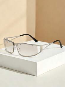New European And American Style Hollowed-Out Metal Fashion Glasses, High-End, And Stylish For Women. - Silver - View 8