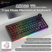 AJAZZ AK820 V2 PRO Versatile Dual 8K Triple-Mode Smart Display Customizable Mechanical Keyboard, Gaming Keyboard With Enhanced Battery, Long Lasting, RGB Lighting, Music Rhythm Support, Customizable Web Driver, Newly Upgraded All-In-One Multifunctional Knob - View 18