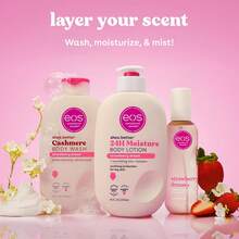Eos Cashmere Body Wash – Strawberry Dreams, Moisturizing Body Wash, Creamy Gel Formula, With Shea Butter, Glycerin, Vitamin E, PH Balanced, Sensitive Skin, Vegan, 16 Fl Oz - Strawberry Dream - View 7