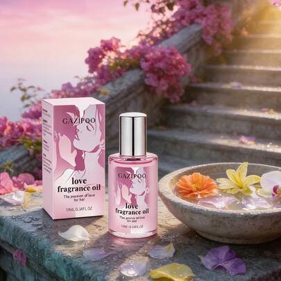 10毫升花香东方调滚珠香水，专为女孩设计，不含酒精，温和配方，持久留香，蕴含橙花和依兰的芬芳，精致迷人，便携口袋大小，适合日常使用、通勤、约会、朋友聚会等场合。