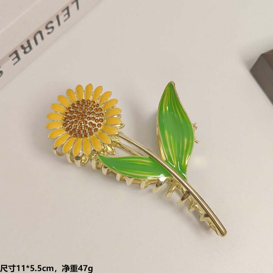 Metal Flower Hair Clips, Claw Flower Hairpins - MODELO4 - View 1